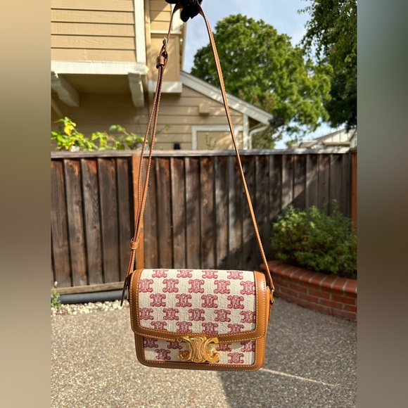 Celine Teen Triomphe Limited Edition Women Handbag Crossbody Shoulder Bag - Picture 15 of 16